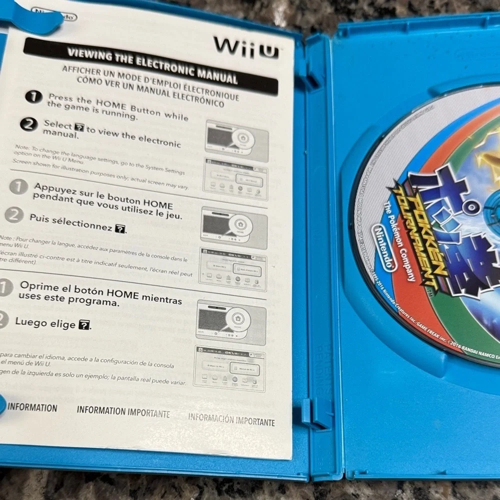 Nintendo Pokkén Tournament Wii U - Blue and Yellow